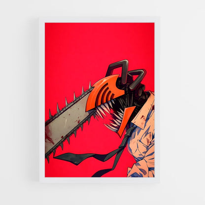 ap-chainsaw man-3 cadre Blanc
