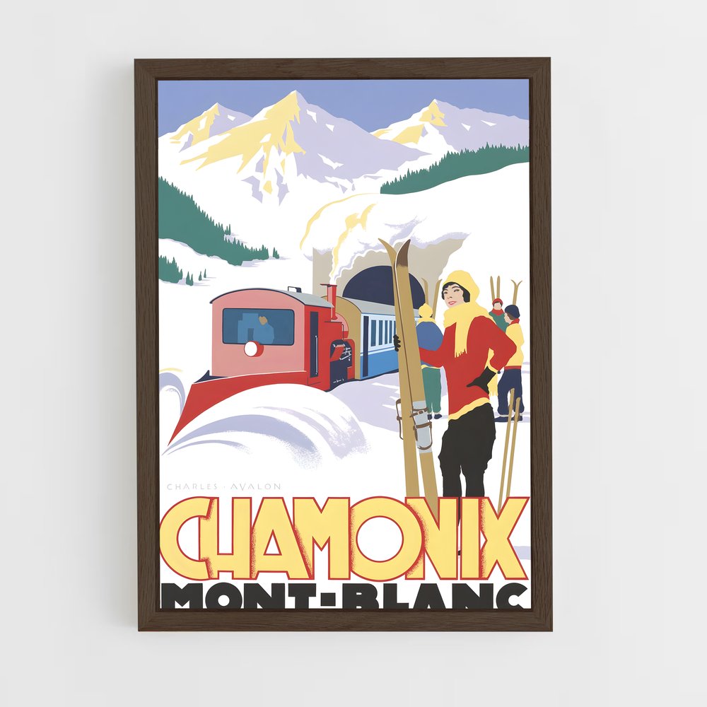 ap-chamonix 1924-1 cadre Bois foncé