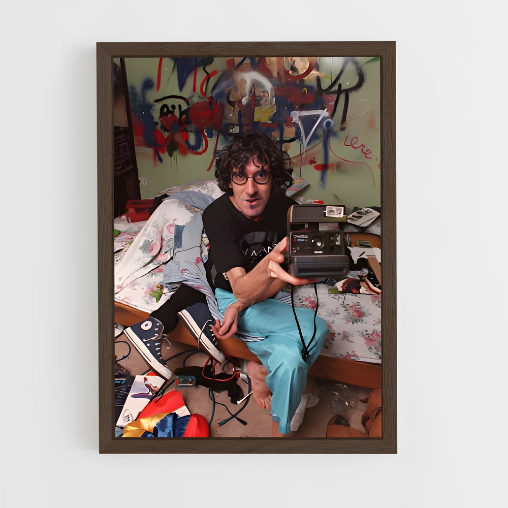 ap-charly garcia-4 cadre Bois foncé