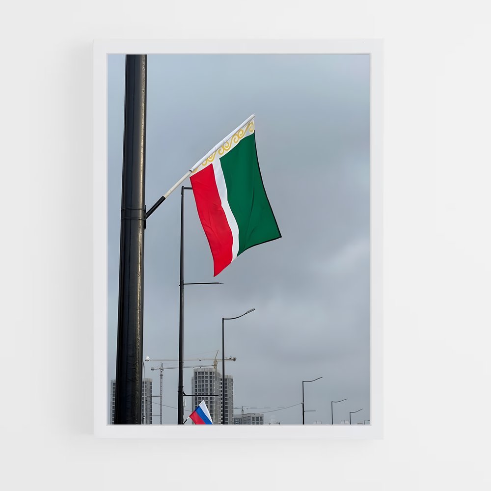 ap-chechnya flag-1 cadre Blanc