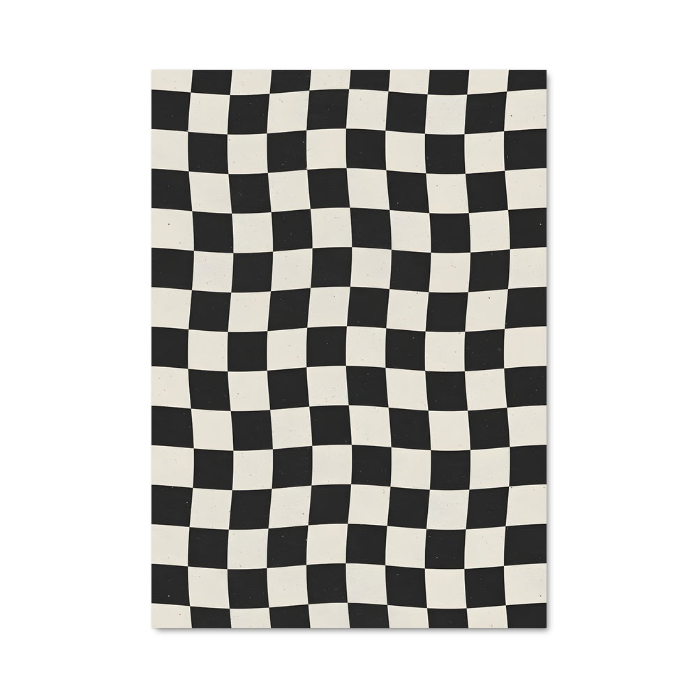 Poster Damier Élégant