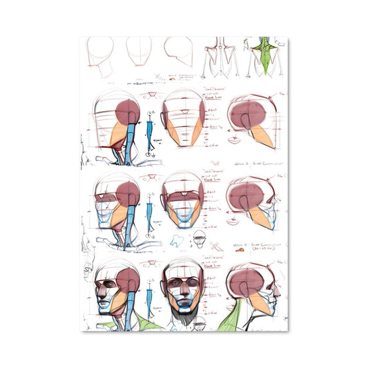 Poster Multiples Visages