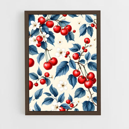 ap-cherry blossom patterns-8 cadre Bois foncé