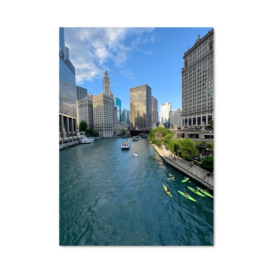Poster Kayak à Chicago
