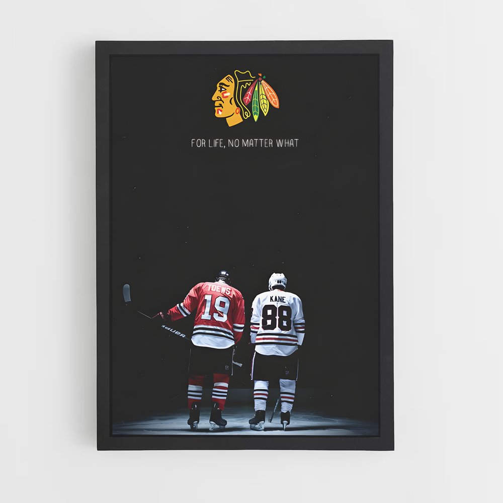 ap-chicago blackhawks-2 cadre Noir