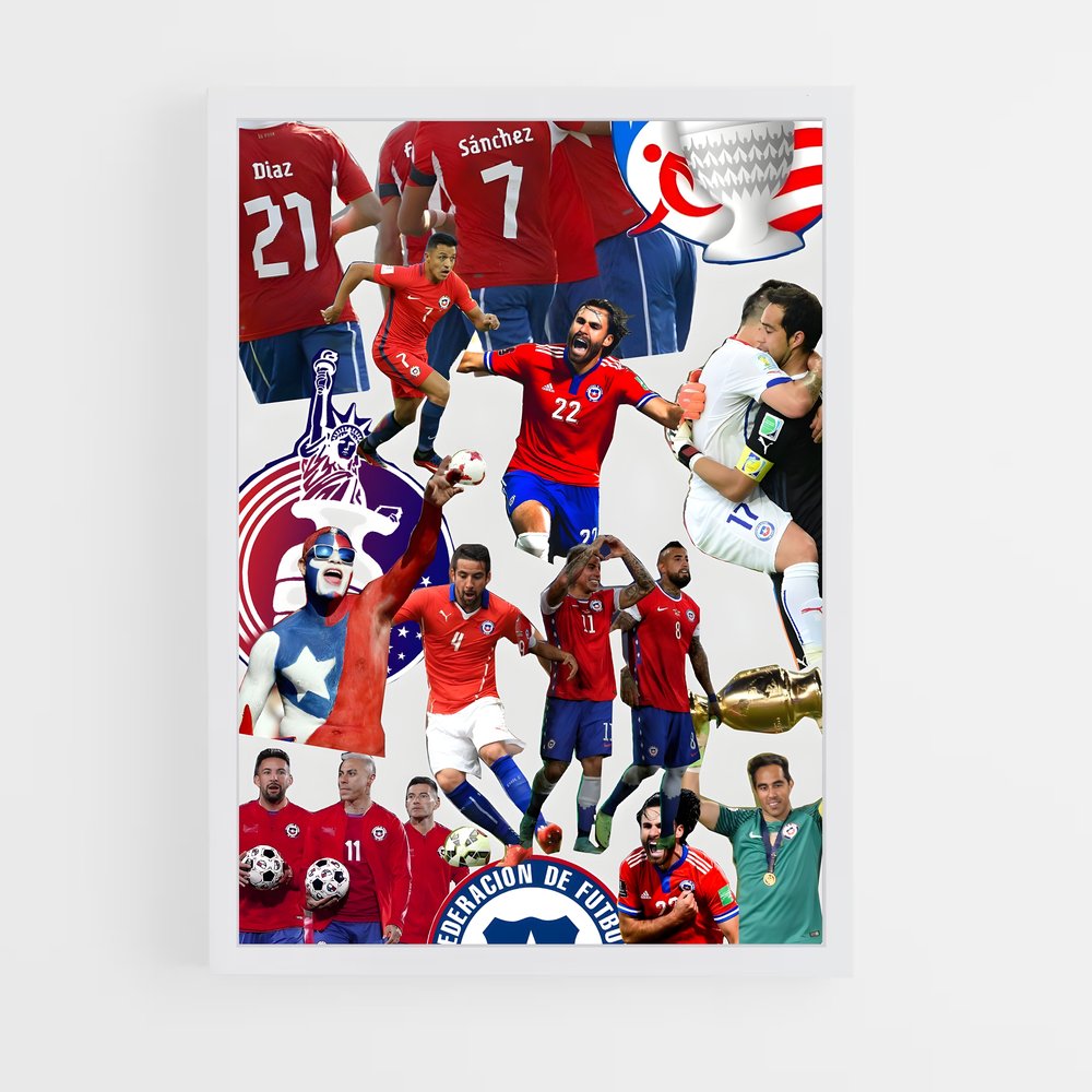 ap-chile national football team-4 cadre Blanc