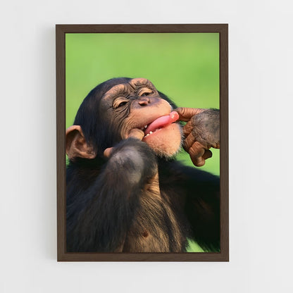 ap-chimpanzee-1 cadre Bois foncé