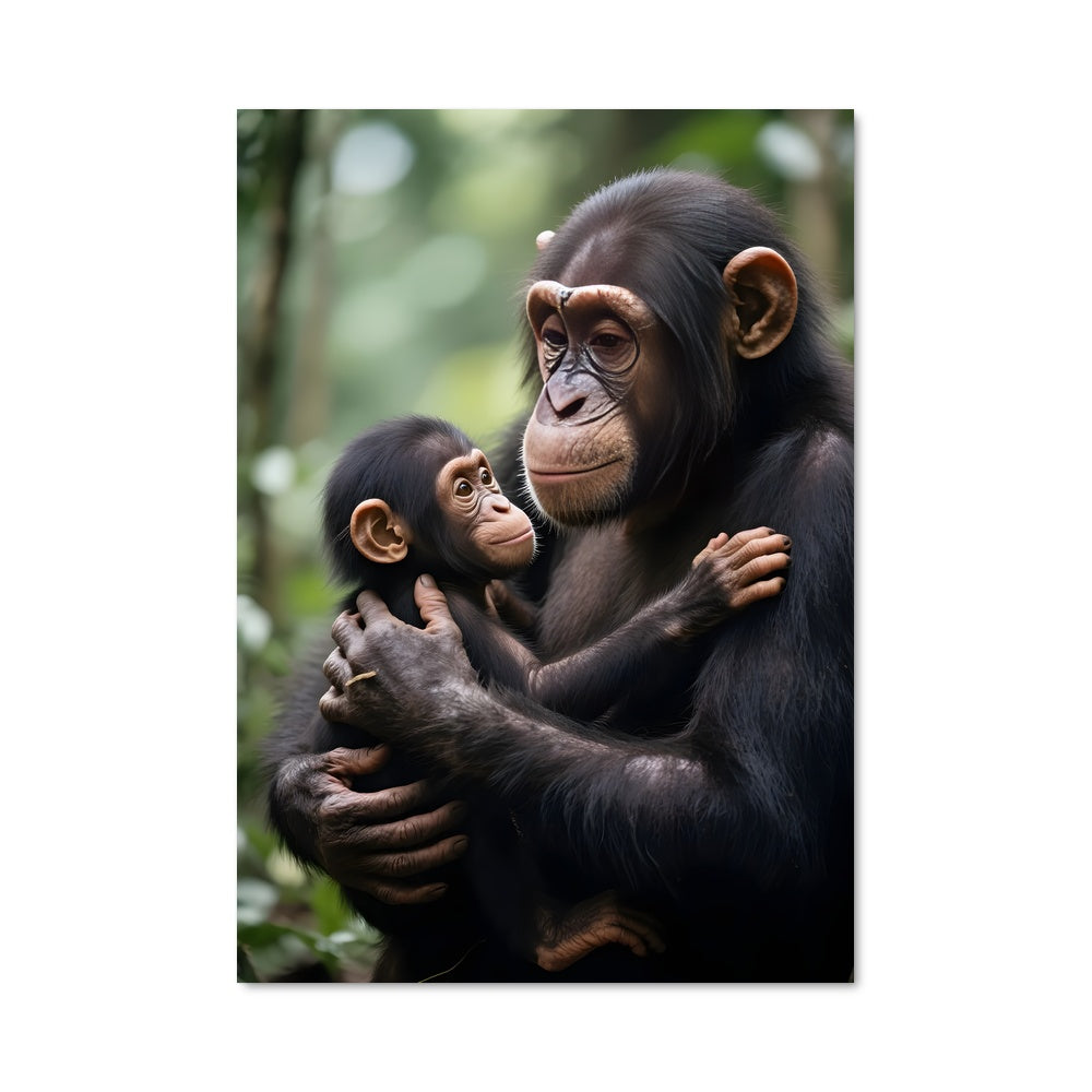 Poster Famille de Primates