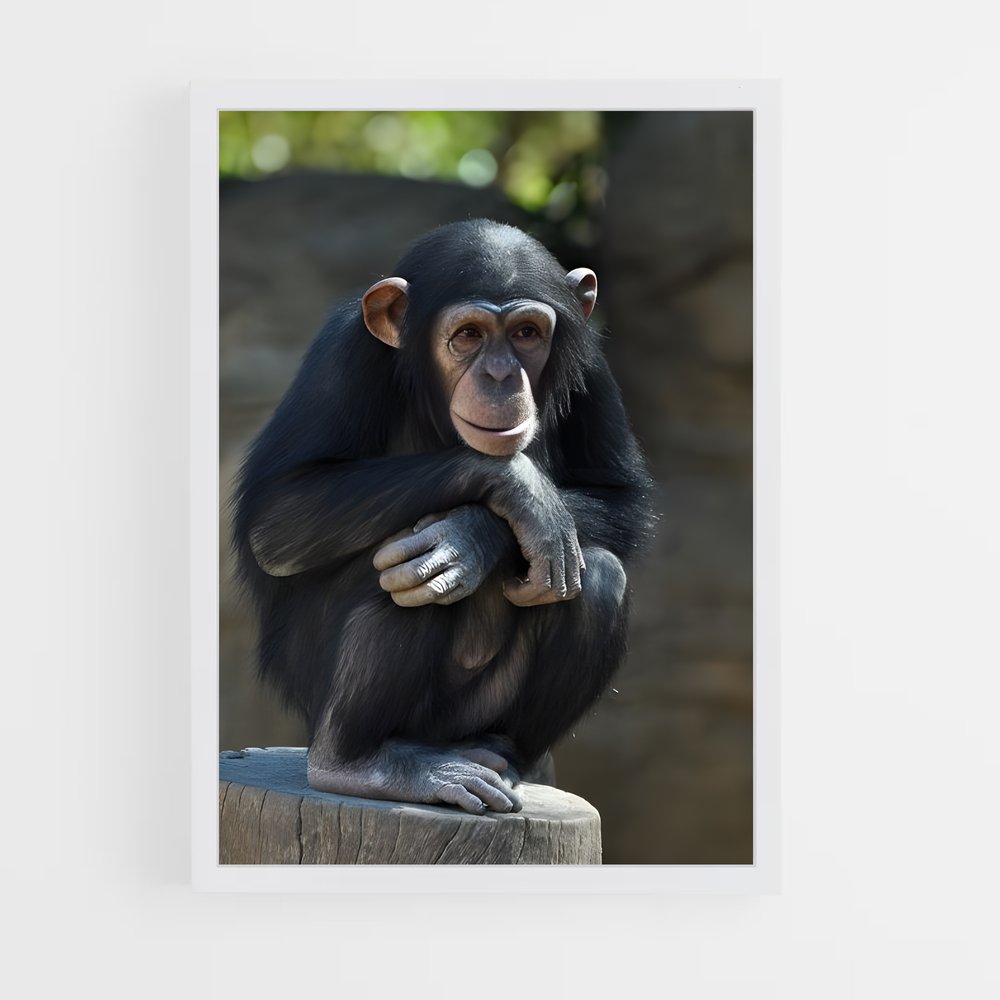 ap-chimpanzee-7 cadre Blanc