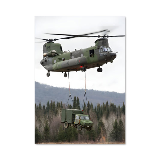 Poster Hélico Envolé