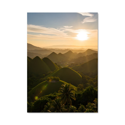 Poster Coucher sur les Chocolate Hills