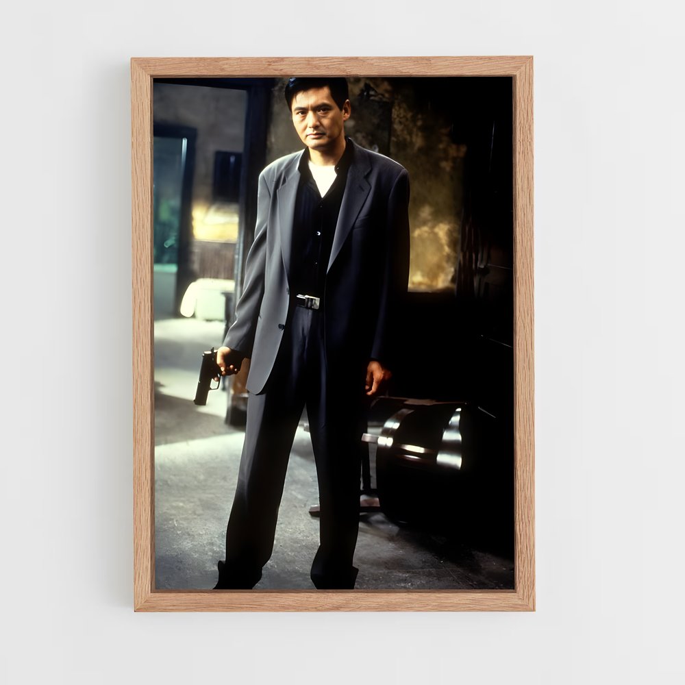 ap-chow yun-fat-2 cadre Bois clair
