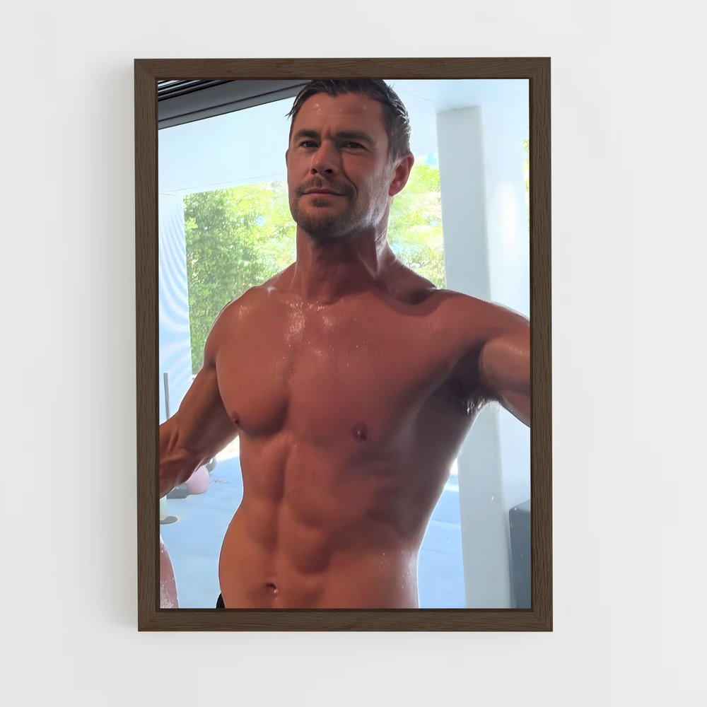 ap-chris hemsworth-7 cadre Bois foncé