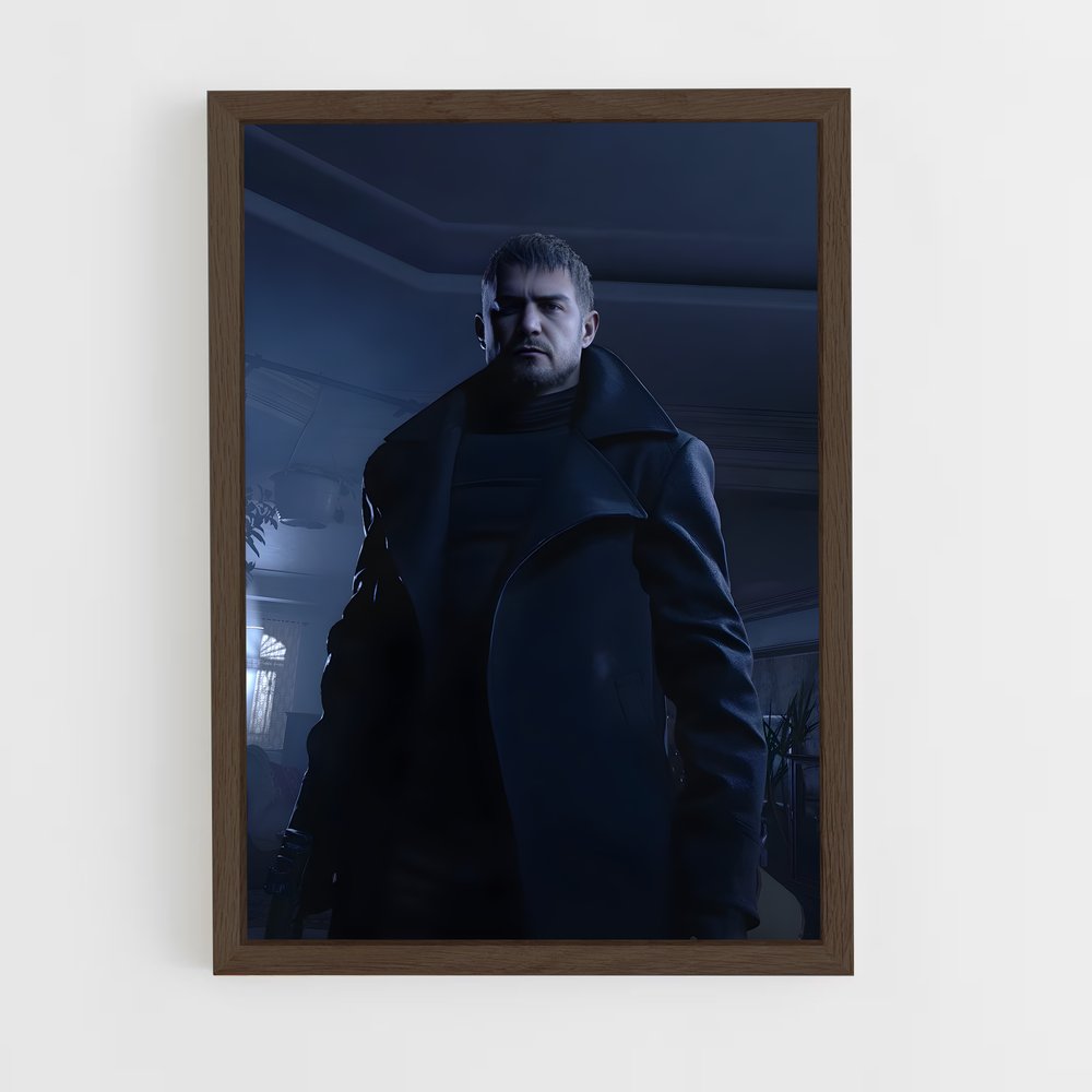 ap-chris redfield-2 cadre Bois foncé