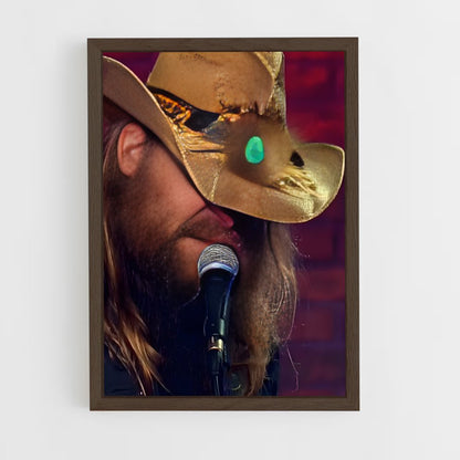 ap-chris stapleton-2 cadre Bois foncé