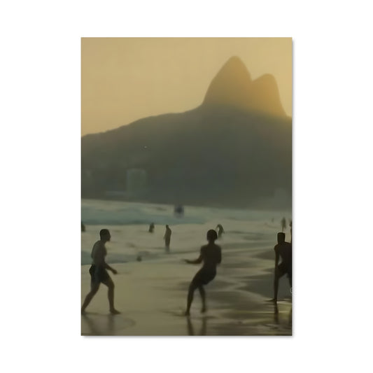 Poster Plage et Liberté