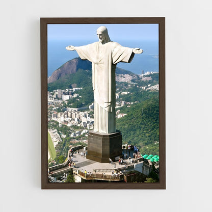 ap-christ the redeemer-5 cadre Bois foncé