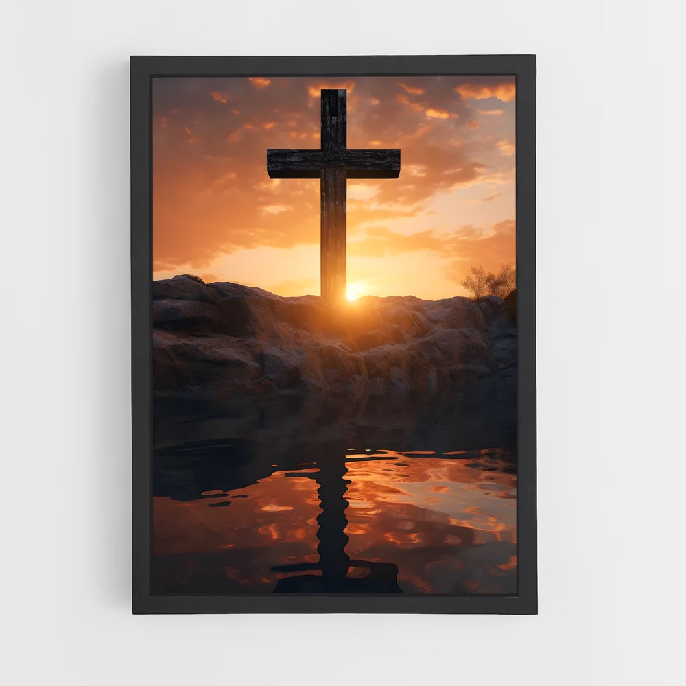 ap-christian cross-1 cadre Noir