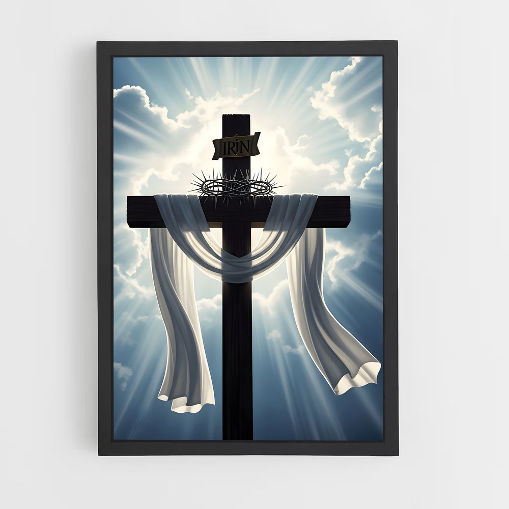 ap-christian cross-3 cadre Noir