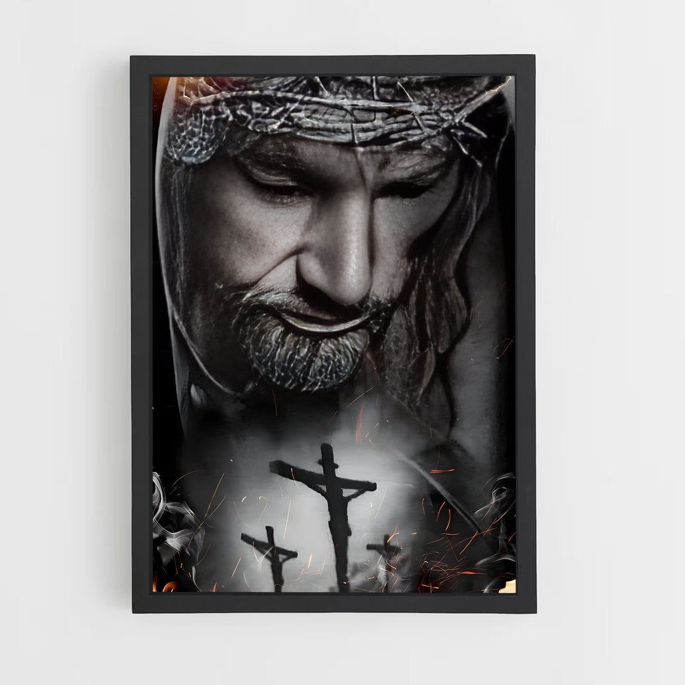 ap-christian cross-7 cadre Noir