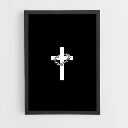 ap-christian cross-8 cadre Noir