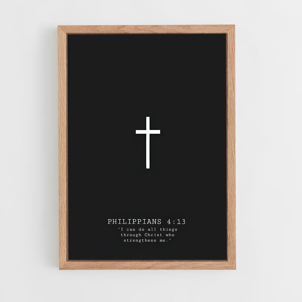 ap-christian cross-9 cadre Bois clair