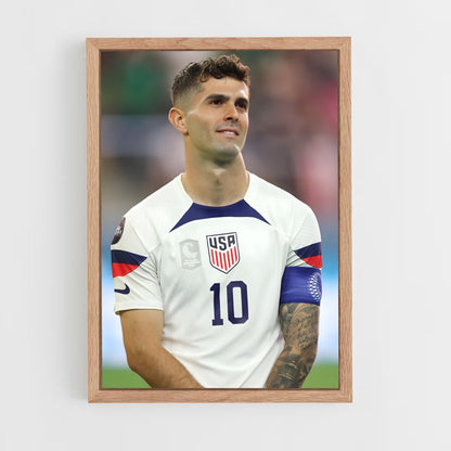 ap-christian pulisic-1 cadre Bois clair