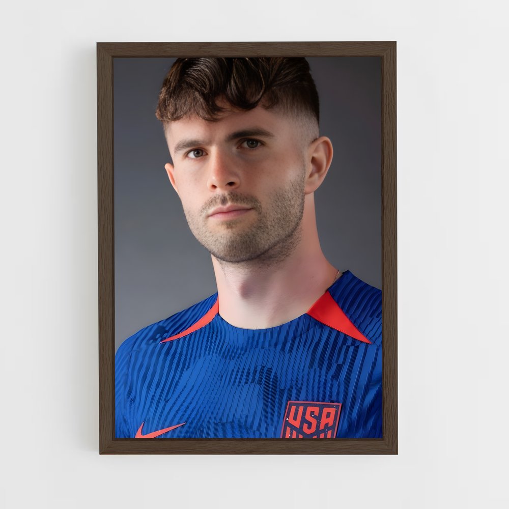 ap-christian pulisic-5 cadre Bois foncé