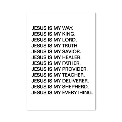 Poster Jésus, Mon Roi