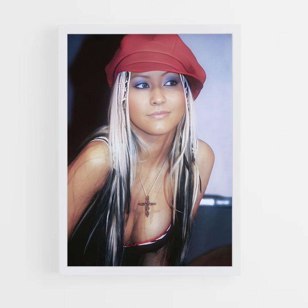 ap-christina aguilera-2 cadre Blanc