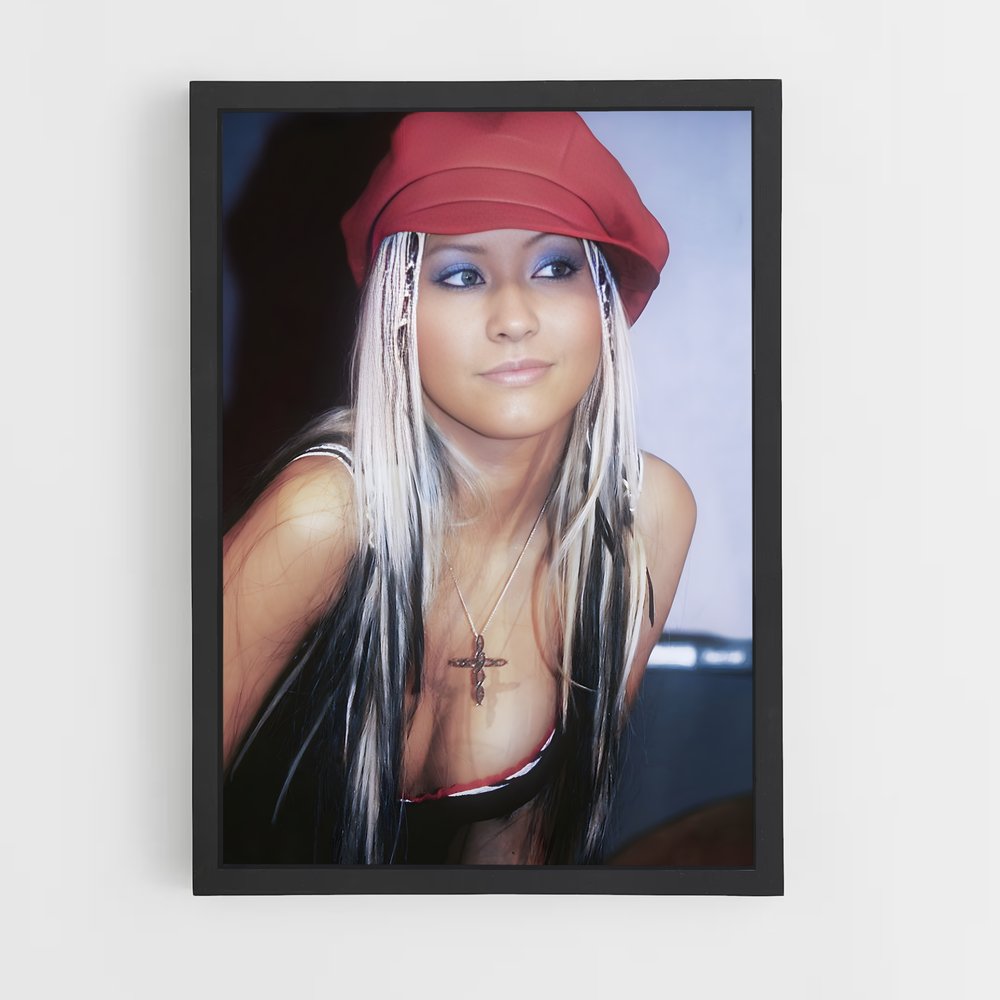ap-christina aguilera-2 cadre Noir
