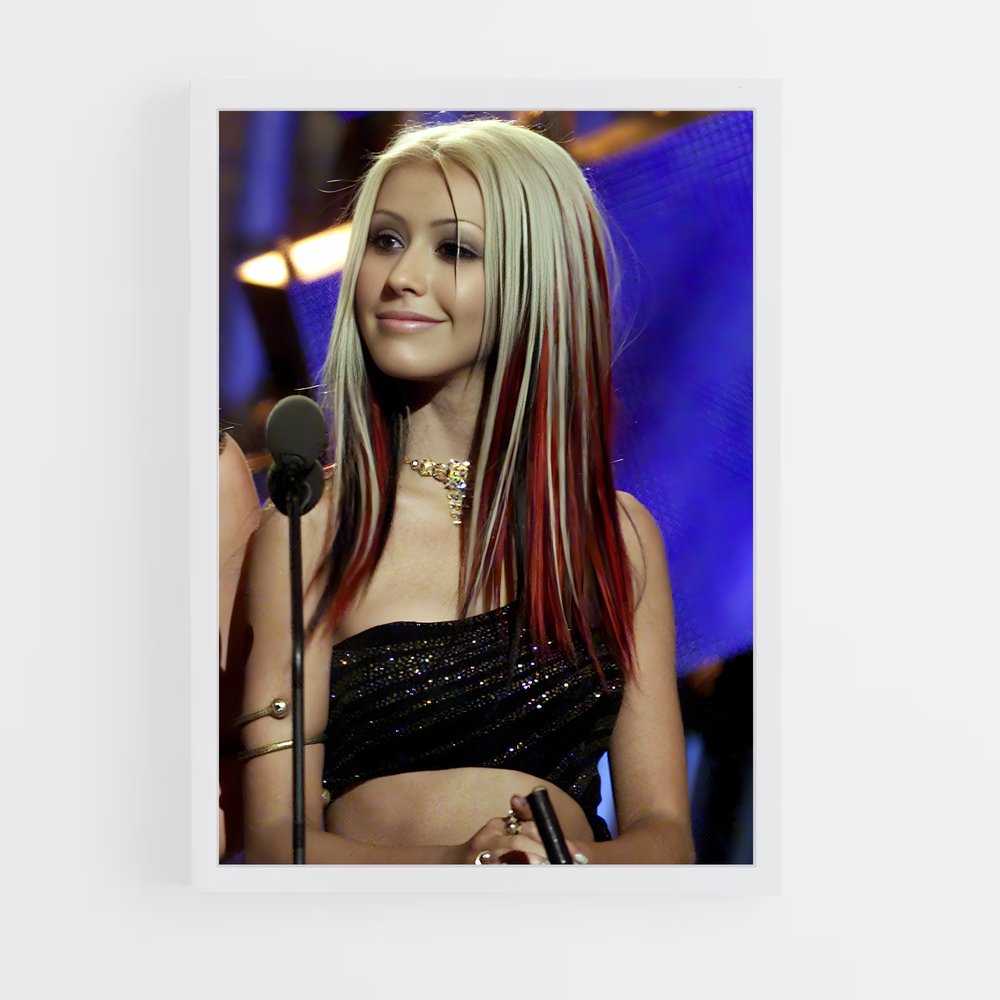 ap-christina aguilera-3 cadre Blanc