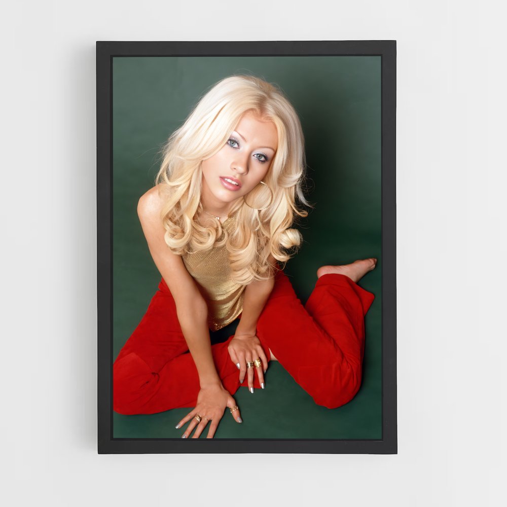 ap-christina aguilera-4 cadre Noir