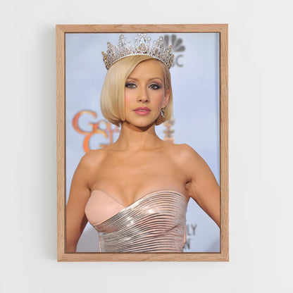ap-christina aguilera-8 cadre Bois clair