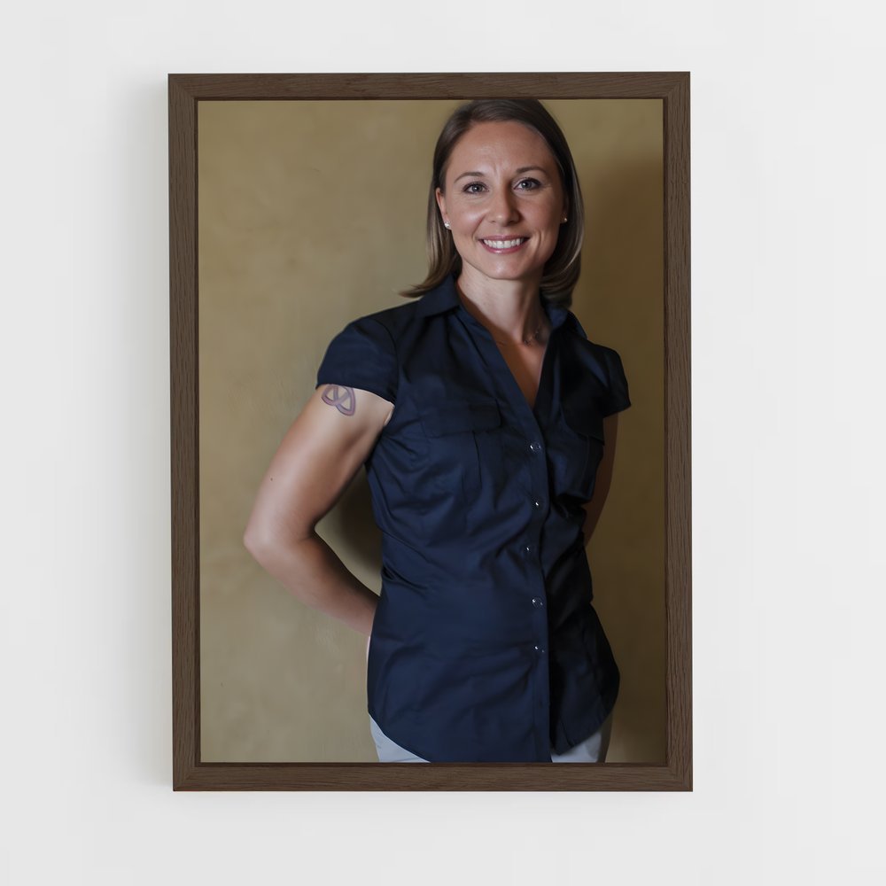 ap-christina sturmer-3 cadre Bois foncé