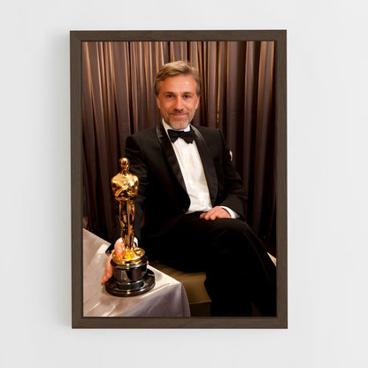 ap-christoph waltz-1 cadre Bois foncé