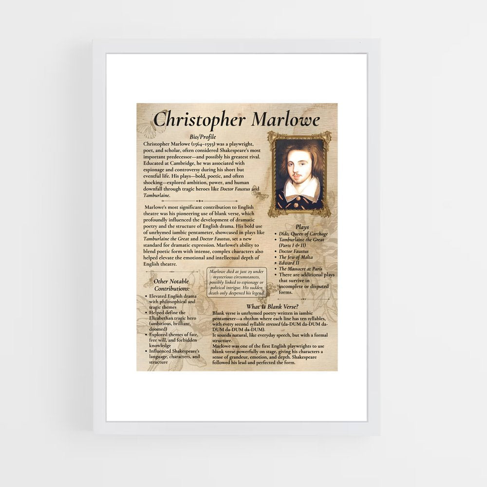 ap-christopher marlowe-2 cadre Blanc