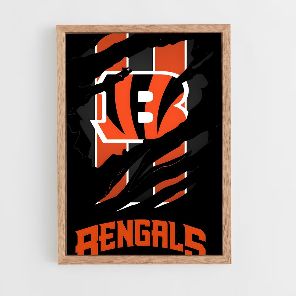 ap-cincinnati bengals-4 cadre Bois clair
