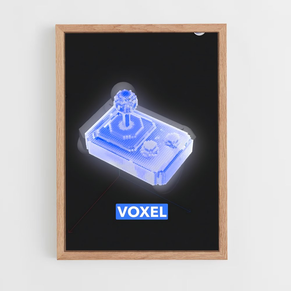 ap-cinema 4d-1 cadre Bois clair