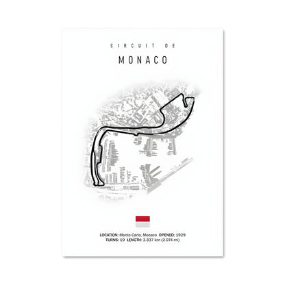 Poster Circuit de monaco monte-carlo 79977