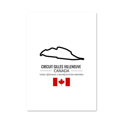 Poster Circuit gilles villeneuve montreal 79983