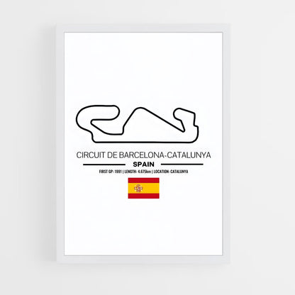 ap-circuit de barcelona-catalunya-1 cadre Blanc