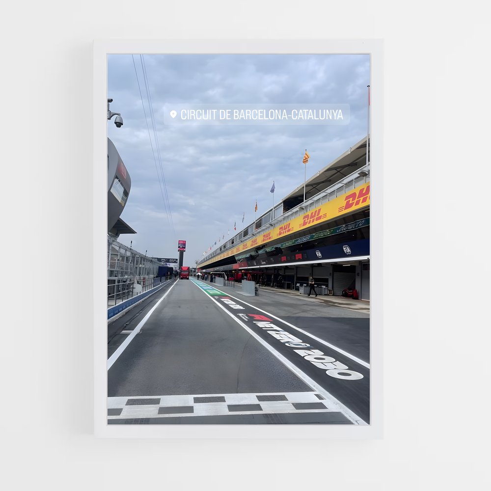 ap-circuit de barcelona-catalunya-3 cadre Blanc