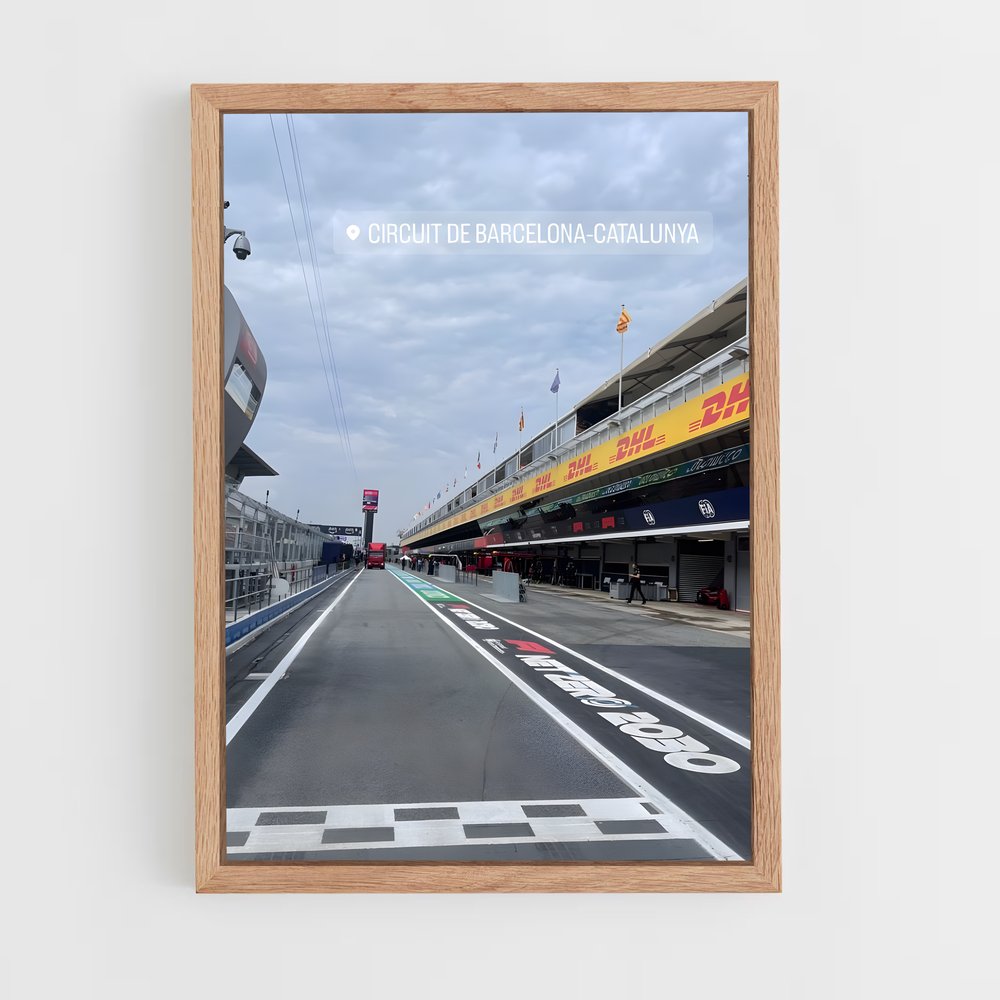 ap-circuit de barcelona-catalunya-3 cadre Bois clair