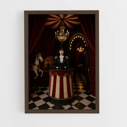 ap-circus performer-12 cadre Bois foncé
