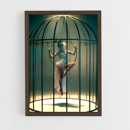 ap-circus performer-16 cadre Bois foncé
