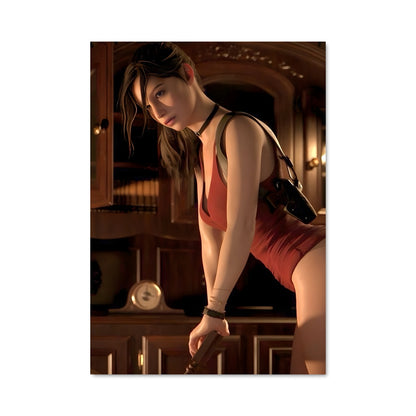 Poster Claire en Rouge