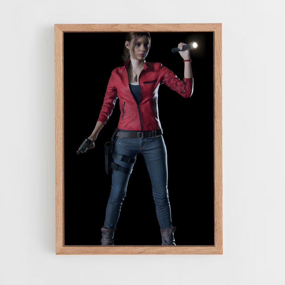 ap-claire redfield-1 cadre Bois clair