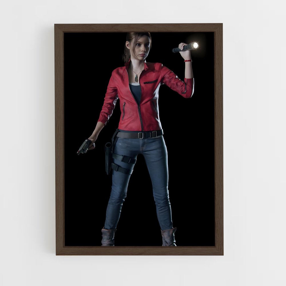 ap-claire redfield-1 cadre Bois foncé