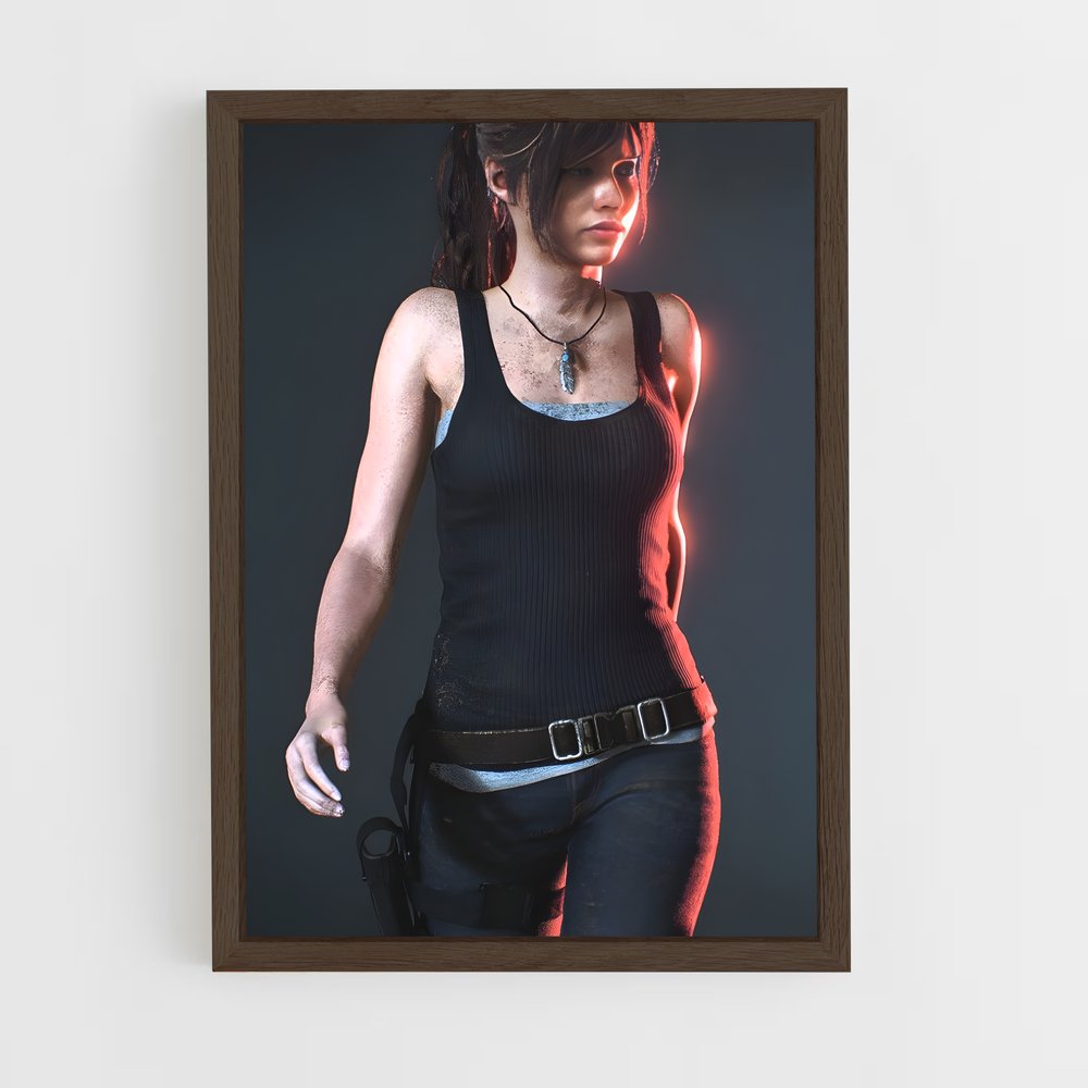 ap-claire redfield-2 cadre Bois foncé